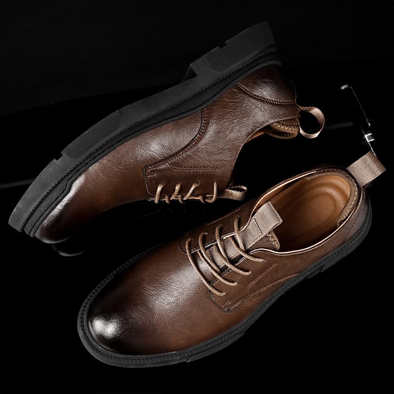

Универсальная ручная работа Обувь для ходьбы Деловая обувь из натуральной кожи Мужская обувь Оксфорды на шнуровке Мужская классическая повседневная обувь на шнуровке 44 коричневый