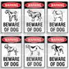 Beware of Dog Metal Sign Rottweiler GSD Golden Beagle Bulldog Pit Bull Poodle Bullmastiff Bloodhound Yorkie Border Collie Schn