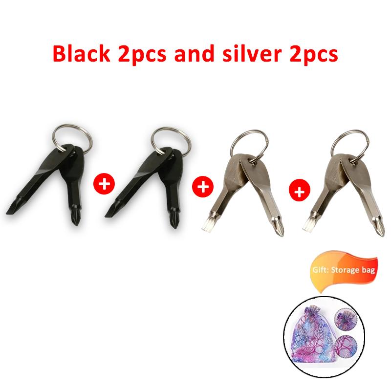 Emergency Key Screwdriver Outdoor Multifunctional Edc Tool Safety Protection Self Defense Prick Cone Combined Tool Set