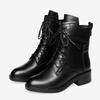 Fashion Women's Thick Ankle Chelsea Boots Retro Classic Shoes 2025 New Winter Oxford Lace Up Thick Sole Ladies Boots Casual Botas