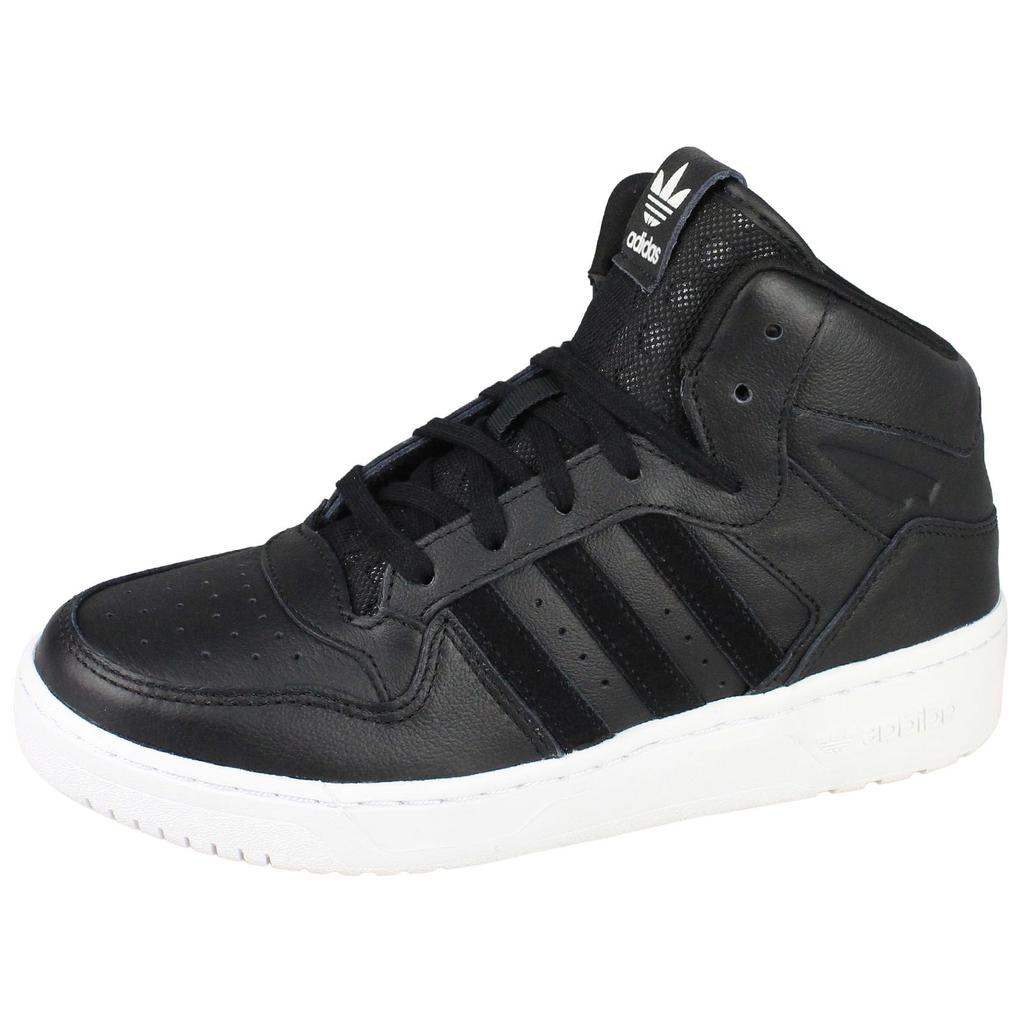 adidas Originals Attitude Revive Bekväma Mångsidiga Halkfria Slitstarka Högtoppiga Skateboardskor Dam Sneakers Svart BY9753