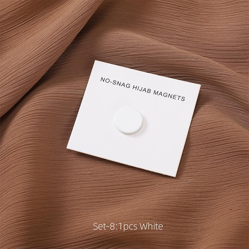 Multi-Color Matte Magnet Hijab Pins for Women Shawl Headscarf Strong Magnetic Button Headscarf Accessories Magnetic Brooch