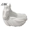 Desk Accessory Bowl White Horse Key Bowl, 3D Printed Decorative Dish, Holder Unique Container for And Jewelry Storage, Entrance Cabinet Desktop