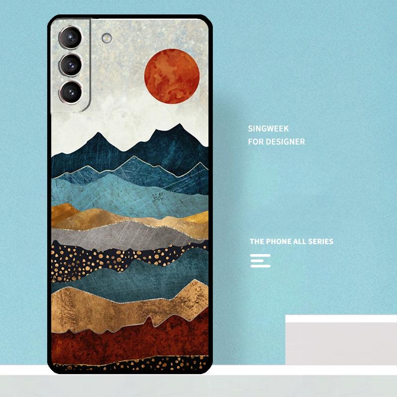 Star Lake Mountains Case For Samsung Galaxy S25 Ultra S20 S21 S22 S23 S24 Plus S9 S10 S24 FE S25 FE Phone Cover