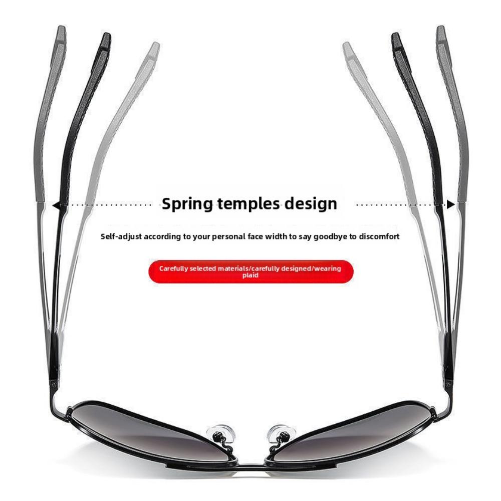 Dag- och nattfärgskiftande solglasögon, polariserade solglasögon, herrars anti-helljusfiske, högupplöst bilkörning