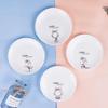 6-inch Ceramic Plate with Dinosaur & Rabbit Design – Cartoon Tableware for Hot Pot, Snacks, Cake, Home or Restaurant Use.