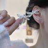 Pink Butterfly Ear Cuff Earrings for Women Girls Fashion Bowknot No Piercing Clips Earring Fake Piercing Ballet Clip on Jewelry