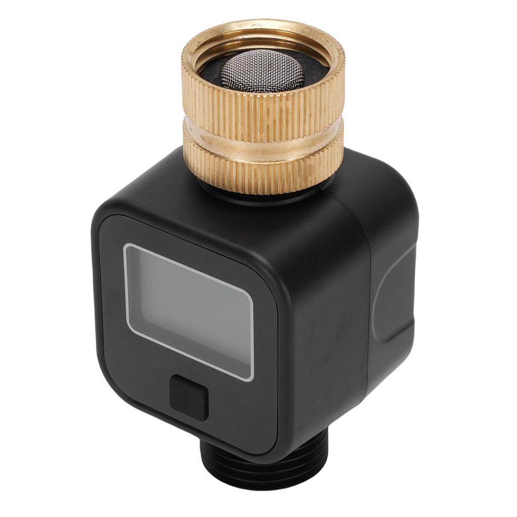 Wasserhahn Timer Monitor Gartenschlauch Durchflussmesser Innen Außen 360 Drehanschluss Messing für
