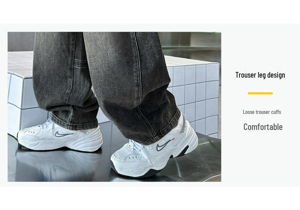Boys' Soft Denim Pants - 2025 Spring & Autumn Korean Straight Loose Style