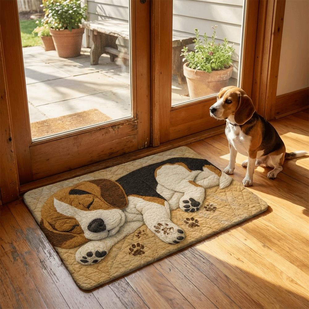 40*60cm Bathroom Carpet Non-slip Door Carpet Creativity Beagle Floor Mat  Home Decor