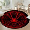 Spider Round Carpet Suitable for Outdoor Decorate room Dormitory Study room Anti-slip Round Rug Anime Office Decor Spiritual Gift