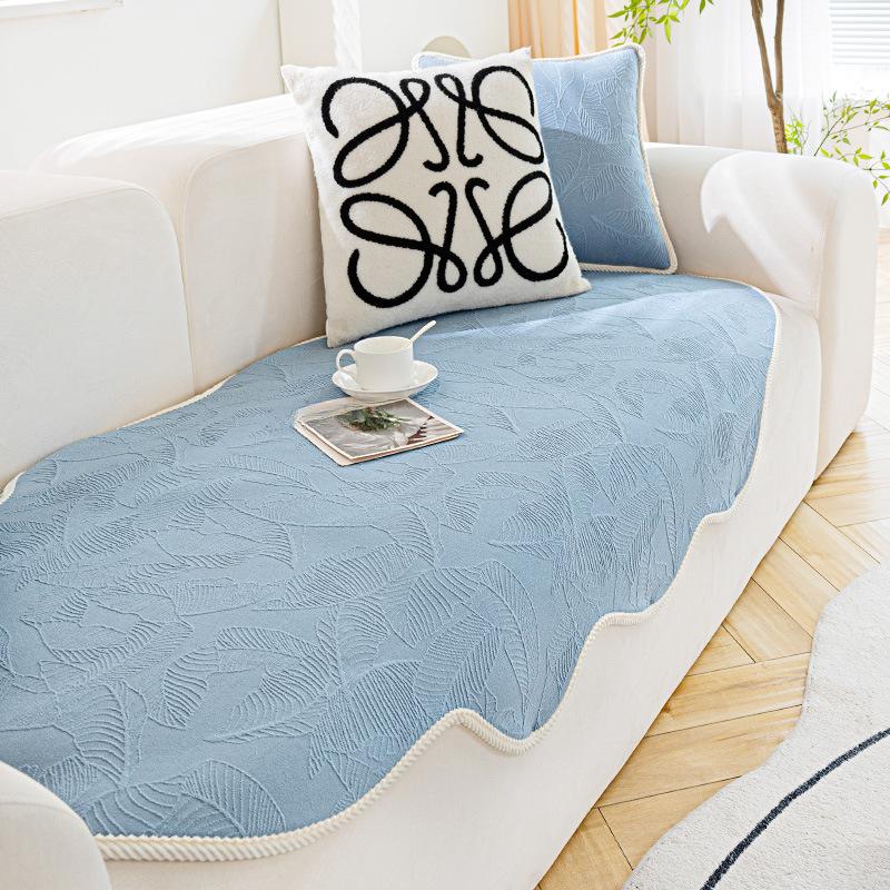 Special-Shaped Chenille Sofa Cushion New 2024 Four Seasons Universal Cushion Anti-Slip Tape Simple Modern Sofa Cover