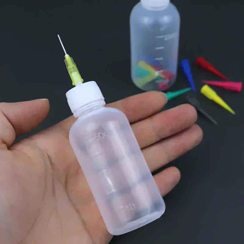 8 ks/sada Džémové malovací stlačovací lahvičky se 7 tryskami Zdobení dortů Pečení Cukrářství 50ml lahvička Kreslící nástroje Džémová nádoba Dortové nástroje