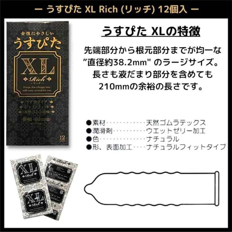 of Friendly Usupita XL Condoms Original Condom Case Pepe Lotion Prologue 5ml [Set 3] Women's (12 Condoms) + +