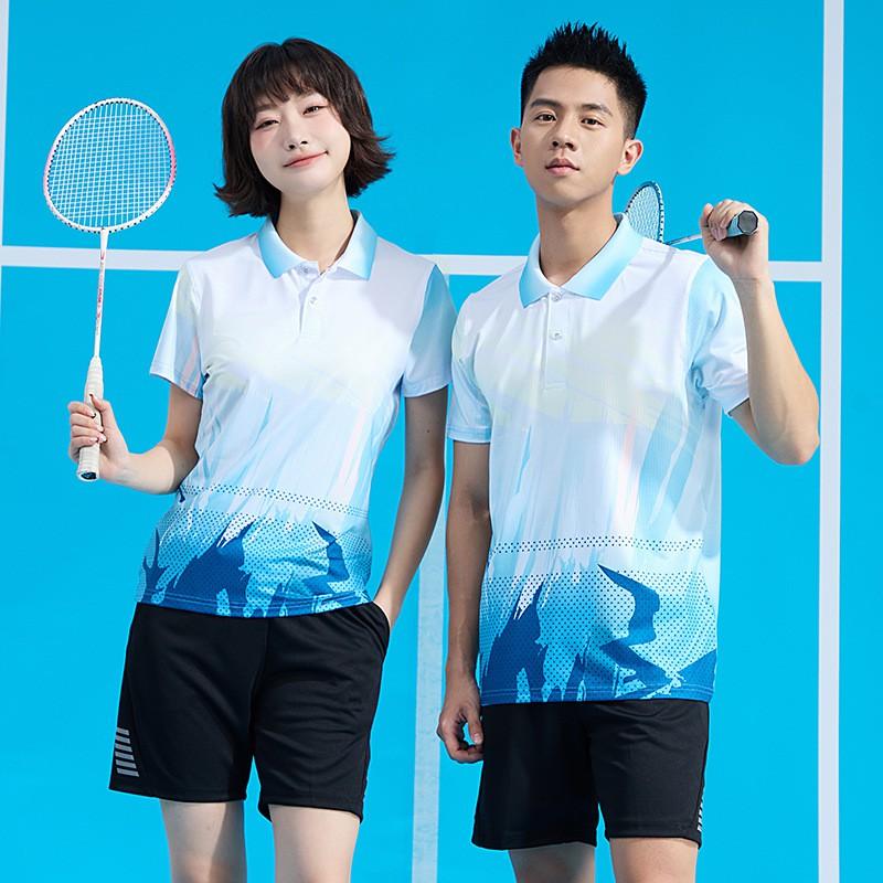 Men Women Badminton Set Quick Dry Breathable Sport Shirt Shorts Team Uniform Professional Competition Wear