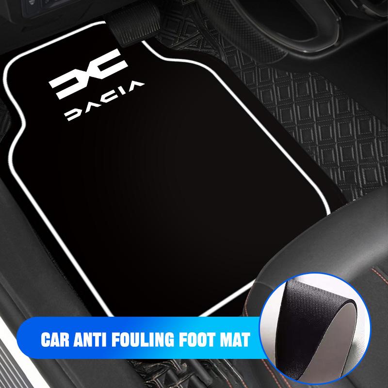 2/4 Stück Leder Auto Fußmatten Schutz für Dacia SANDERO STEPWAY LOGAN DUSTER DOKKER LODGY SPRING SOLENZA JOGGER SUPERNOVA MCV