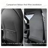 Car Seat Backrest Anti Kick Pad For Tesla New Model YL Six Seats 2026 Leather Full Surround Seat Back Anti Scratch Protector Mat