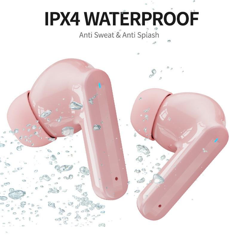 Wireless Bluetooth 5.3 Earbuds With Active Noise Cancellation LED Battery Display Deep Bass Sport-Fit Design