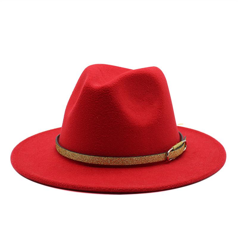 Jazz Hat Season British Retro Top Hat Women'S Trendy Women'S Woolen Hat