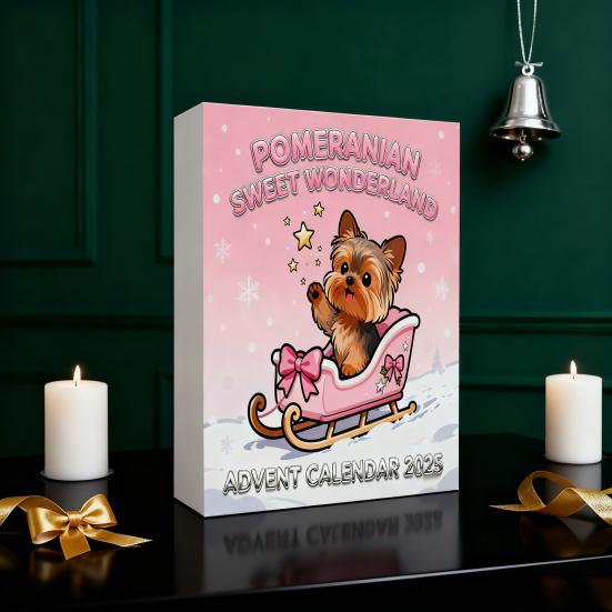 Christmas Advent Calendar Corgi Design 24-Day Countdown Decoration Kid Surprise Advent Calendar Holiday Decor