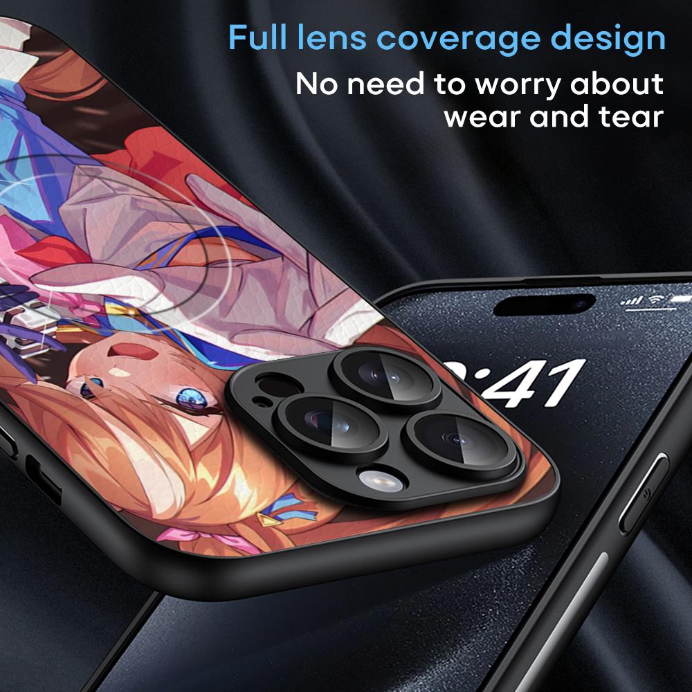 Pretty Derby Anime Hot Game Phone Case For iPhone 16 15 14 13 12 11 Plus Pro Max  High-end Luxury Magsafe Sheepskin
