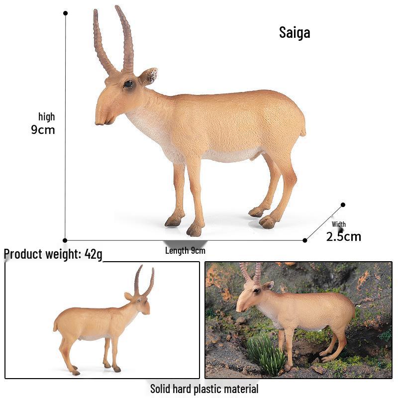 Desert Mammal Toy: Saiga Antelope Enlightenment Figure for Kids