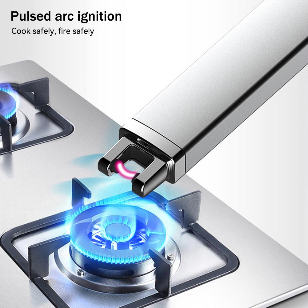 Electric Arc Ignition Windproof Pulse Flameless Plasma Ignition Candle Lighters USB Rechargeable Lighter Kitchen Outdoor BBQ