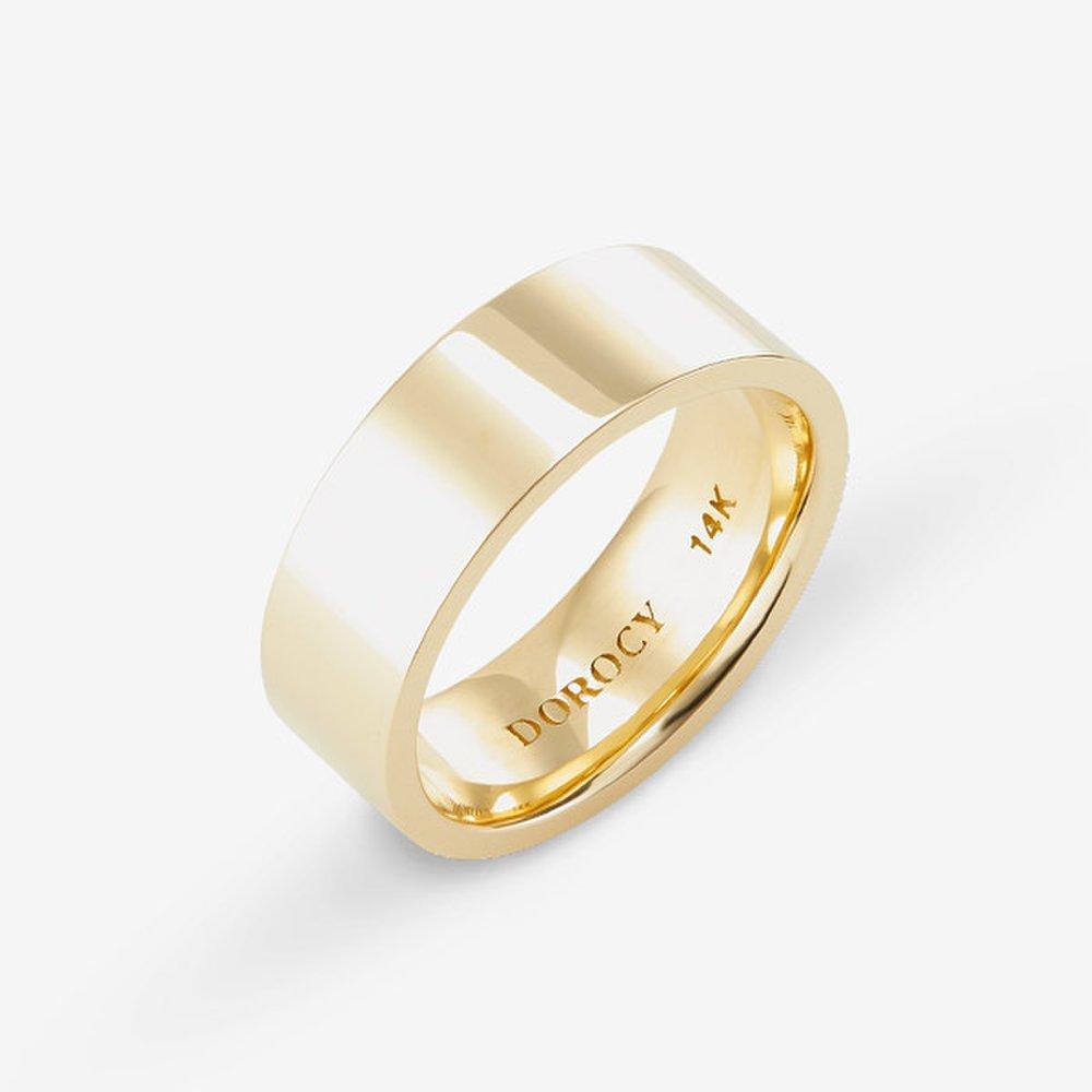 [Dorocy] 14K Celebrity Classic Flat Ring