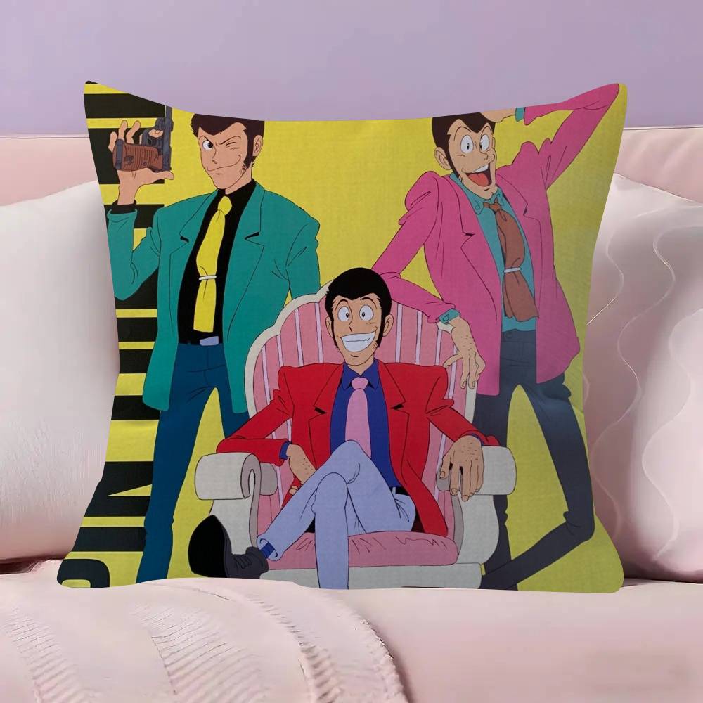 Lupin the Third anime   Personalized picture text home decorative pillows Household Gifts 45x45cm