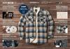 CQR Thick Sherpa Jacket Night Sky Size Durable and Check Solid Perfect for Outdoor and American Casual Men's (HOK710) - S, Warm, & Suede,