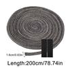 16mm X 2M Black Gasket Tape Fireplace Sealing Rope Wood Burning Stove Door Self-Adhesive Fiberglass Sealing Cord Replacement