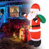 Inflatable Santa Claus Outdoor LED Decor Large Christmas Garden Ornament Lawn Yard Decoration for Holiday Celebrations