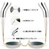 [Joopin] Men's Polarized Round Sunglasses with UV400 Protection, Lightweight, Suitable for Fishing, Driving, and Hiking (Gunmetal Color)