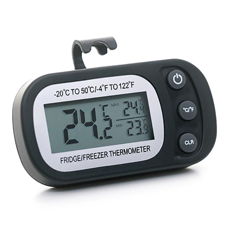 Fridge Thermometer With Hook Anti-Humidity Refrigerator Freezer Electric Lcd Display Digital Thermometer Temperature Monitor
