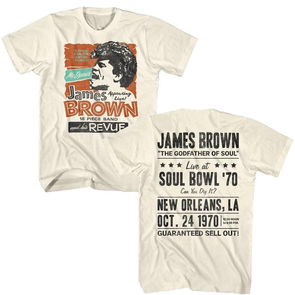 James Brown Soul Bowl 1970 Men T Shirt XXXXL