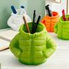 Creative Down Jacket Pen Holder, Office Decoration, Classroom Desktop Pen Holder, Holiday Gift