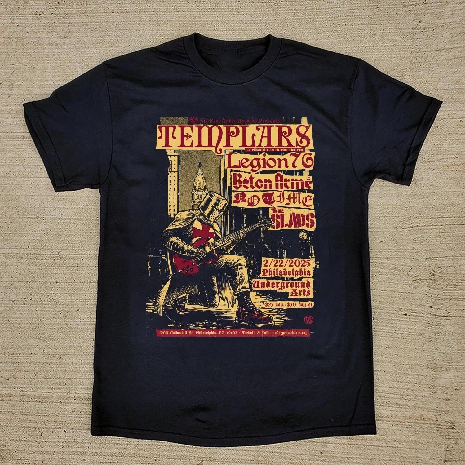 Collection The Templars Band Concert T Shirt Black All Size S-3XL S