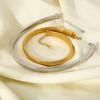 European and American Ins Minimalist Versatile Plated 18k Gold Titanium Steel Elastic Magnetic Buckle Bracelet Hip-hop Wind Stainless Steel Snake