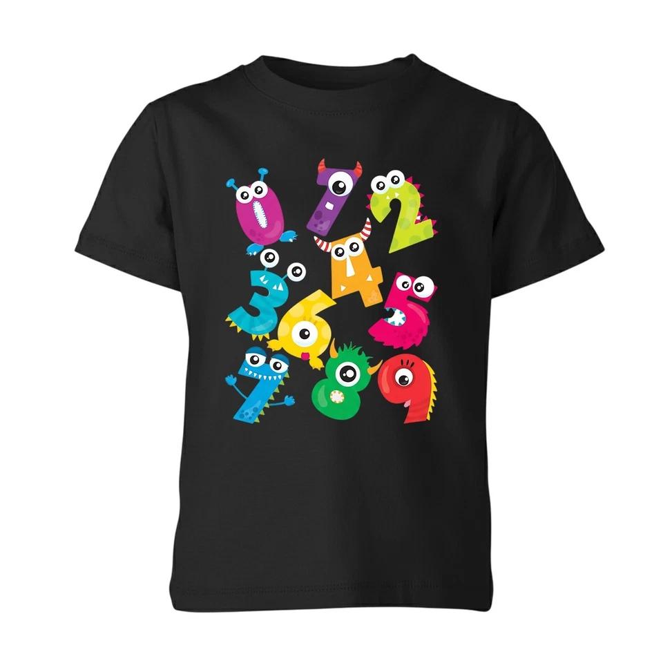 World Number Day Unisex Kids T-Shirt Fancy Numbers Counting Maths Day Tee 160