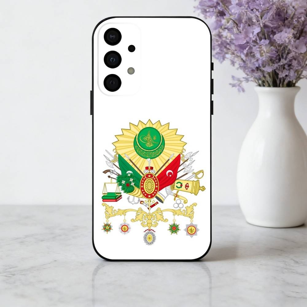 emblem historical Ottoman Empire Coat Of ArmsPhone Case For Samsung Galaxy A73,A72,A71,A70,A53,A52,A51,Soft Silicone Black Cover