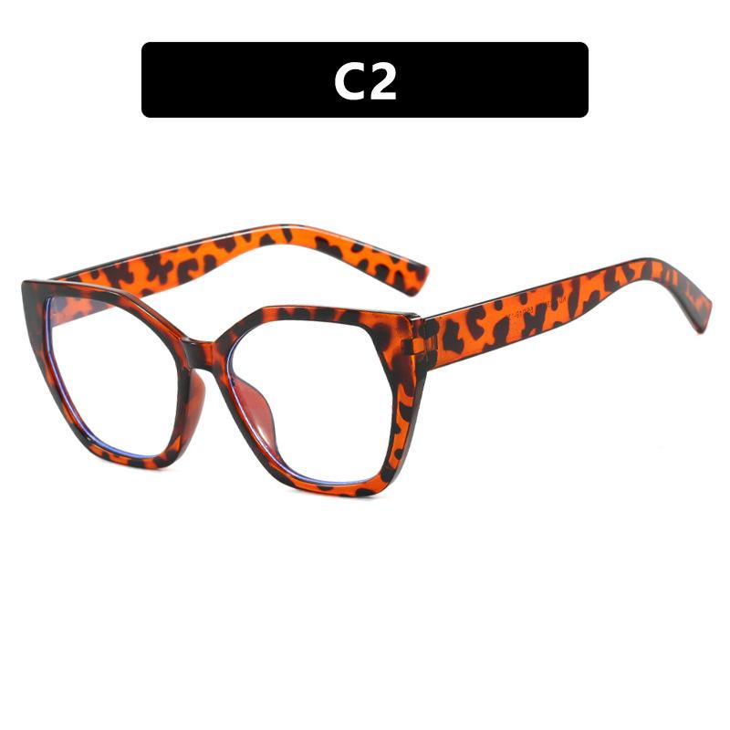 Women's Glasses, Fashionable Cat-eye Large-frame Glasses.