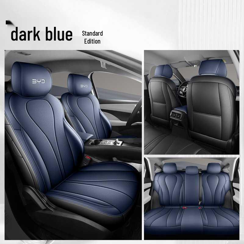 BYD Sea Lion Leather Seat Cushion - Fits 25 Car Models, All-Season, Breathable, Full Coverage.