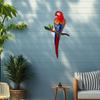 Metallic Gold Winged Parrot Wall Art for Indoor & Outdoor Decor