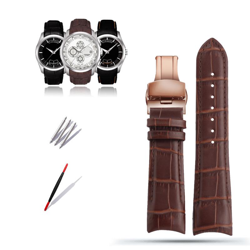 

Классический ремешок для часов из натуральной телячьей кожи 22/23/24 мм для часов Tissot T035627/617/407 Series с пряжкой-бабочкой 22mm