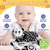 Baby Autositz Spielzeug Schwarz & Weiß Löwe Koala Rassel Spirale Hängende Aktivität Kinderwagen Spielzeug für Neugeborene Krippenmobile Sensorisches Spielzeug Geschenke