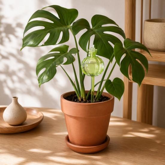 Cactus Self Watering Bulb, Vacation Automatic Plant Watering Tool, Planter Insert Self Watering Sphere for Indoor Outdoor Potted Plants Garden