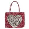 Party Heart Handbag Wire Pink X Silver Women Used