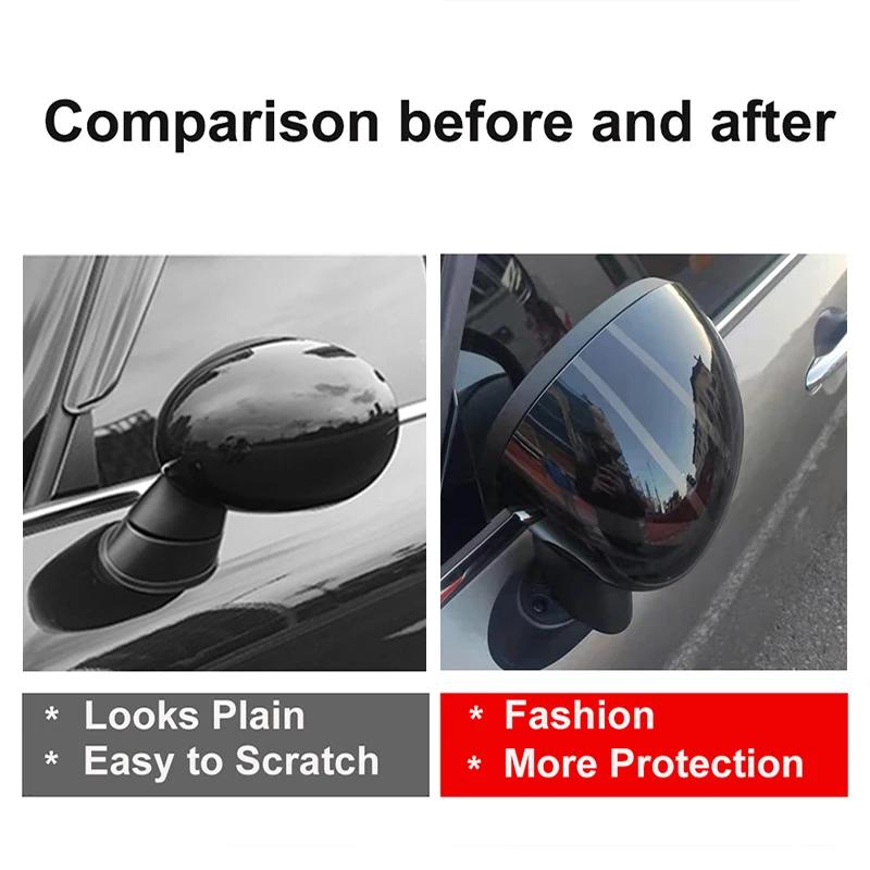 BFZ1 For MINI Cooper Rear View Side Mirror Shell Door Handle Case Cover R55 R56 R57 R58 R59 R61 Sticker Car Accessories