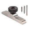 Depth Dial Indicator Base Hardened Stainless Steel Depth Micrometer Stand with 3 Pcs Extension Rods 103x17mm 4.1x0.7in