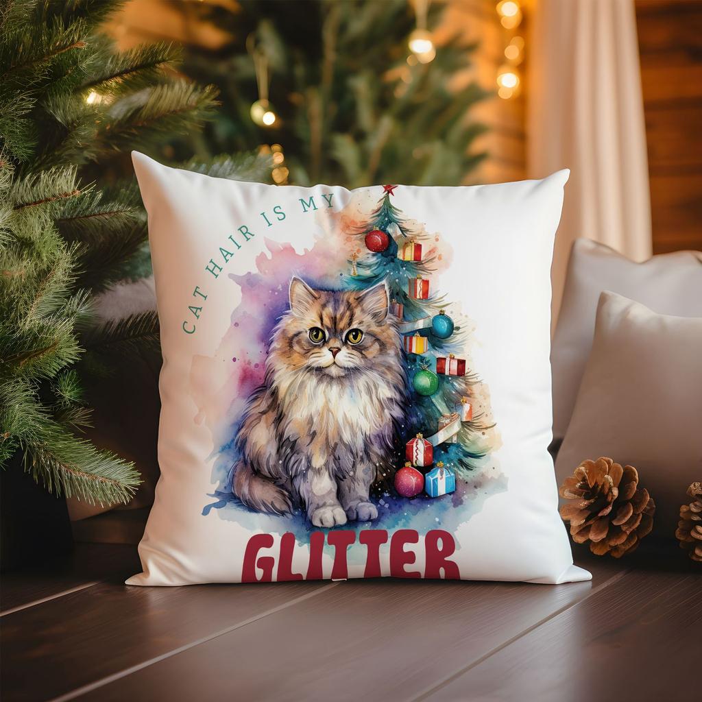 Christmas Cat Pillowcase Sofa Decoration Pillowcase Nordic Simple Modern Christmas Day